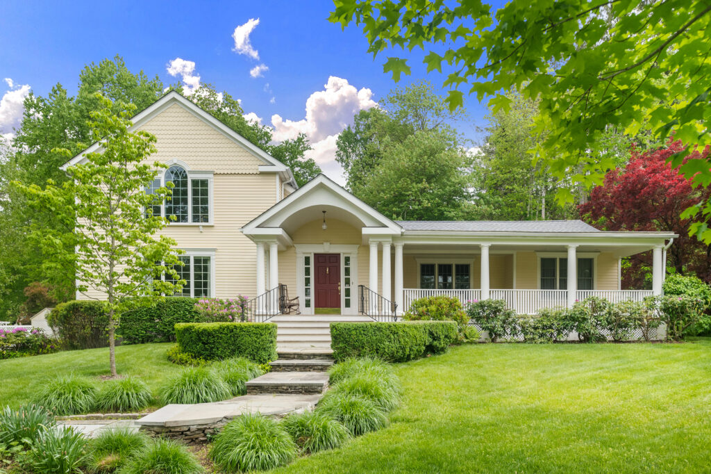 House with a covered porch in North Salem, NY