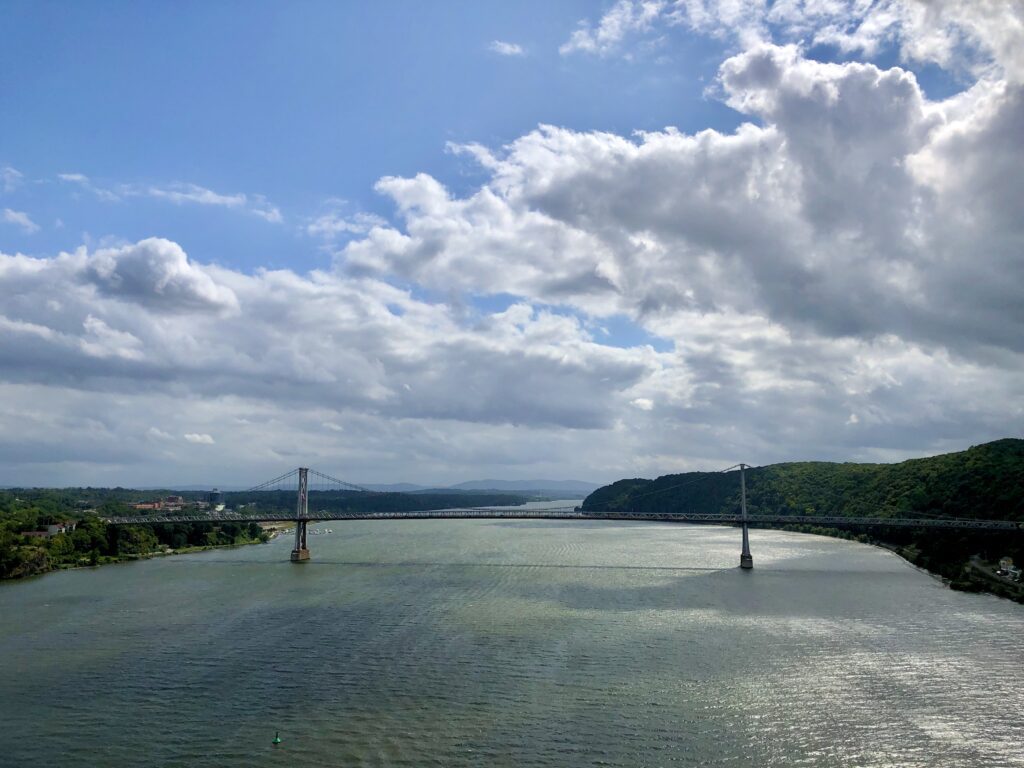 View of the Mid-Hudson Bridge and the Hudson River from the Walkway-Over-The-Hudson.