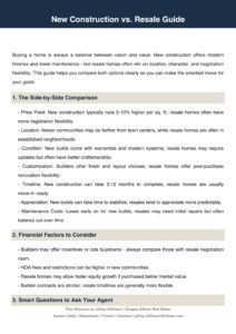 cover of the New Construction vs Resale Guide