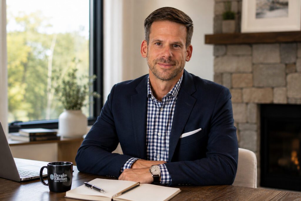 Jeffrey Hoffmann sitting at a desk.