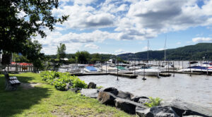 Boats on the Hudson River in Cold Spring, NY.