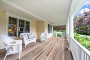 A rocking chair porch.
